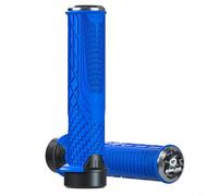 Lockable Rubber Grips for Bicycles Ergonomic Design to Reduce Hand Pressure while Riding (Blue)