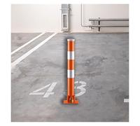 Lockable Security Bollard - Foldable Parking BER Post with Keys for Collision Protection Perfect for Parking Lots Warehouses Streets Sidewalks Garages & Traffic Areas.