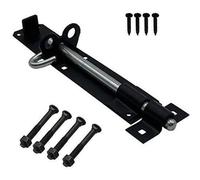 Lockable Sliding Bolt | Brenton Pad Bolt | 200mm / 8 Inch | Black Powder Coating | Pack of 1