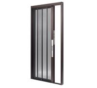 Lockable Sliding Door Mesh - 80/96 Inch Tall, Aluminum Frame, Bottom Track, Interior Folding Door for Doorway (26x96in/66x243.8cm) - Perfect for Home & Office Use