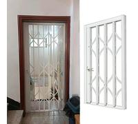 Lockable Sliding Door Security Bars Burglar, Push-Pull Window Safety Guard And Grills for Basement Balcony Shed, Outdoor Indoor Egress Bay Window Barricade(W110xH210cm/44x82in)