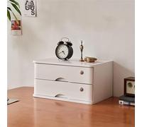 Lockable Solid Wood Desktop File Cabinet2Tier A3 Sto Box for Home Office Supplies & Slish Countertop Bookcase nizat