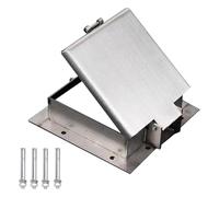 Lockable Square Manhole Cover, Heavy Du inless Steel Septic Tank Cover for Driveway & Walkways, 40cm/15.7in Sewa Basin Access Lid