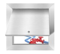 Lockable Stainless Steel Access Panel 15x15 30x40 35x70 40x90, Drywall Hole Cover Plumbing with Lock & Key, Heavy Duty Inspection Service Door Wall Hatch Plate(16x34inch/40x85cm)