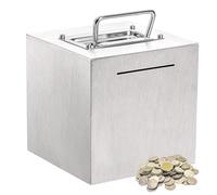 - Lockable Stainless Steel, Money Storage Box, Secure | Reusable Financial Organization Lockable for Personal Budget Management