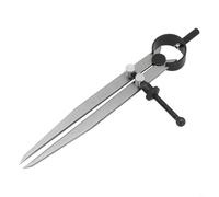 Lockable Steel Divider with Adjustable Wing for Leather Craft and Metal Work Providing Precise Marking and Measuring Capabilities with Points