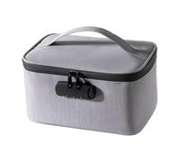 Lockable Storage Bag, With Waterproof Oxford Cloth Design, 24x13x16cm, Combination Lock Security Box, Portable Privacy Organizer Pouch, For Private Items Bedroom Home Travel Toiletry Office School Use