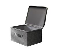 Lockable Storage Box - Fabric Storage Box - Lockable Medicine Bin | Clothes Toys Boxes With Lid | Stackable Protective Lockout Utility Container,Snacks Chest For Jeans,Sweaters