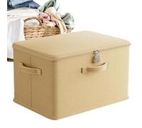 Lockable Storage Box, Locking Storage Box,Smell Proof Safe Storage Container with Handle - Closet Organizer of Baskets for Sink Shelves
