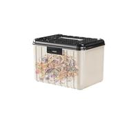 Lockable Storage Box - Medication Lockable Container, Transparent Medicine Lock Box, Storage Bin Organizer With 4-digit Combination | For College Personal Items File Keys Home Offices