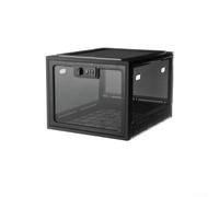 Lockable Storage Box, Secure ABS Lockbox with Combination Lock for Food, Pills, Phones Devices(Black + black box)