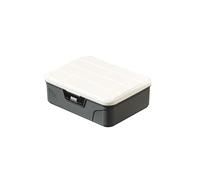 Lockable Storage Box with Combination Code, Medicine Storage Box 2 Layers Medicine Boxes, Lockable Container for Refrigerator Locked Storage Box for Medicine, Food, Phone, Documents Safety,Grey,Medium