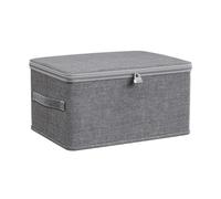 Lockable Storage Container - Heavy Duty plastiic Bin with Locking Lid, Stackable Storage Box | Secure Waterproof Organizer for Home Office Clothes Toys Documents, Durable Sealed Bin for Safety Use