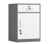 Lockable Vertical Filing Cabinet & Printer Stand 65cm 85cm Height & Elegant Design for Home & Office Secure Storage Solution with Drawer Space Saving nizer