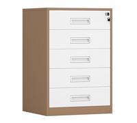 Lockable Vertical Filing Cabinet & Printer Stand Adjustable Height 65cm/85cm Modern Office Storage Solution Durable & Secure nization for Home & Office