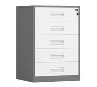 Lockable Vertical Filing Cabinet Printer Stand for Office & HomeAdjustable 65/85cm Height 3 Drawer Storage Organizer for Efficient Workspace Management & Enhanced Productivity