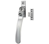 Lockable Victorian Casement Window Fastener 57mm x 13mm Satin Chrome