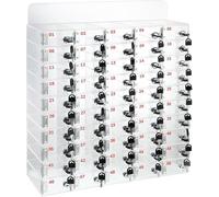 Lockable Wall-Mounted Cell Phone Storage Cabinet - 50 Slot Secure for Classroom & School - Student Phone Management Solution Ideal for Teachers and Administrators