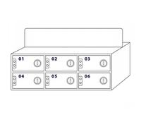 Lockable Wall-Mounted Cell Phone Storage Cabinet - Transparent with 6 Compartments for Secure Classroom Office & Employee Device Management - Ideal for nization & Safety