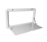 Lockable Wall Mounted Folding Table, Aluminum Portable Outdoor Dining Table, Waterproof Lightweight for RV Camping Picnic