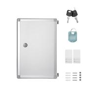 Lockable Wall-Mounted Key Cabinet Aluminum Alloy Construction for Home Office Property Management - Secure Storage Solution for Keys