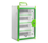 Lockable Wall-Mounted Phone Locker with Handle for Secure Device Management