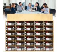 Lockable Wall-Mounted Storage Box Acrylic for Mobile Phones with Charging Hole & Keys Ideal for Office Meetings 9 Slot Device Locker