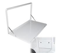 Lockable Wall Mounted Tables for Small Spaces, RV External Folding Table, Outdoor RV External Hanging Dining Table Picnic Table Computer Workstation (Color : Bianco, Size : 80x45cm/32x18in LWX