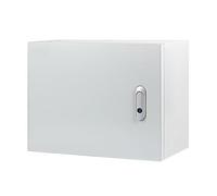 Lockable Waterproof Electrical Junction Box - Cold Rolled Steel, 50x40x20cm, with Mounting Plate & Recessed Door Panel, Ideal for Outdoor Use, Safe & Practical Solution