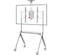 Lockable Wheel Smart Board StandAdjustable Mobile Display Cart for Office Classroom & Home UseSturdy & Portable Whiteboard Easel