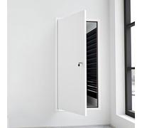 Lockable White Inspection Door with Key, 16x24 24x36 24x24 Metal Drywall Access Panel/Wall Hole Cover for Plumbing Opening, Flush Crawl Space Hatch Door(White,36x48in (90x120cm))