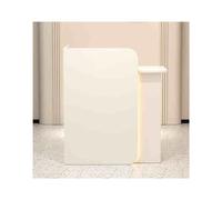 Lockable White Reception Desk Cashier Counter & Welcome Unit Easy Install Front Workstation & Display Showcase for Offices & Retail Spaces