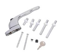 Lockable Window Handle with & Screws Shed Door Stainless Steel Replacement Enduring Handles with & Screws AntiTheft Grip