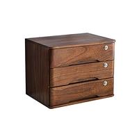 Lockable Wooden Desktop Drawer Cabinet, Multiple Drawers Organizer for Office Supplies, A4 Documents, and Receipts - Space-Saving File Storage Solution