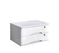 Lockable Wooden Desktop Drawer Cabinet, Multiple Drawers Organizer for Office Supplies, A4 Documents, and Receipts - Space-Saving File Storage Solution