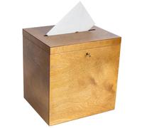 Lockable Wooden Wedding Card Box | 2 Sizes & 4 Colours | Lock & Key