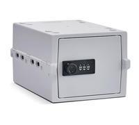 Lockabox Mini™ | Small Lockable Box with Combination Lock (3L) | Compact Storage Lock Box for Small Medicines, Snacks & Mobile Phones | External Size 22.3 x 15.4 x 12 cm (Opal White, Mini)