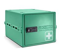 Lockabox One - Everyday Lockable Storage Box For Food, Medicines, Tech, And Home Safety (Medi Green)