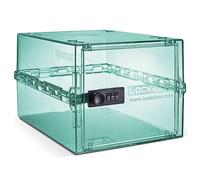 Lockabox One™ | Premium Lockable Medicine Box (A4-Sized) | Lightweight & Hygienic Medicine Lock Box | Made In Britain | External Size 31 x 21 x 17 cm (Light Medi Green)