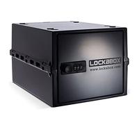 Lockabox One™ | Premium Lockable Storage Box (A4-Sized) | Combination Lock Box for Food, Medicine & Home Safety | Made In Britain | External Size 31 x 21 x 17 cm (Jet)