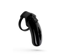 Lockdown Black Chastity Cock Cage Large Penis Restraint Device With Lock Men