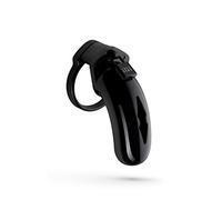 LOCKDOWN Cock Cage - Male Penis Cage to lock your Penis - For an Kinky Foreplay - Give your partner control over your sexual pleasure - Large Size - Black