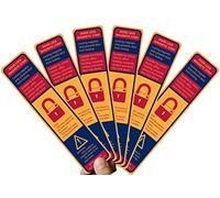 Lockdown Magnetic Strips Door Security Devices Thin Magnetic Strips School Office Emergency Easy Quick Lock Door Latch Yellow Text Version (6)