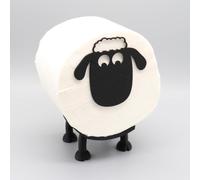 Locke das Toilettenschaf - Toilet Roll Holder for 38 and 42 mm Rolls - Sheep - Toilet Roll Holder - Wig Sheep (Single)