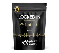 Locked in® Nootropics Brain Supplement - 90 Vegan Capsules, Supporting Focus, Cognitive Function & Energy, 12-in-1 Brain Boosting Formula with Rhodiola Rosea, Panax Ginseng, Citicoline & L Tyrosine