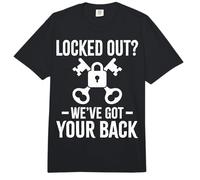 Locked Out We've Got Your Back Locksmithing Locksmith Comfort Colors Adult Heavyweight T-Shirt