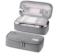 Lockenstab Large Pencil Case Canvas for Women & Men(Light Grey)