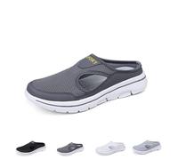 Lockenstab Men's Comfort Breathable Support Sports Sandals, Outdoor Casual Non Slip Orthopedic Sneakers Walking Slip On Shoes(Grey,9 UK)