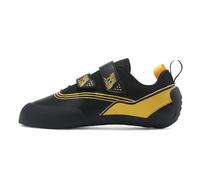 Lockenstab Men's Women's Rock Climbing Shoes - Youth, Boys & Girls Indoor Beginners Entry-Level, Compact, Lightweight Non-Slip for Teenagers and Children(Black and Yellow,2.5UK)
