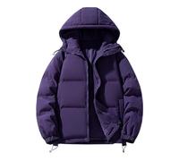 Lockenstab Quilted Jacket For Women UK Hooded Puffer Down Coat Padded Hoodie Top Plain Short Coats Ladies Lightweight Waterproof